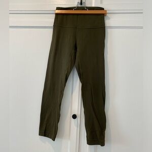 Align Cropped 17” Legging Dark Olive 🫒